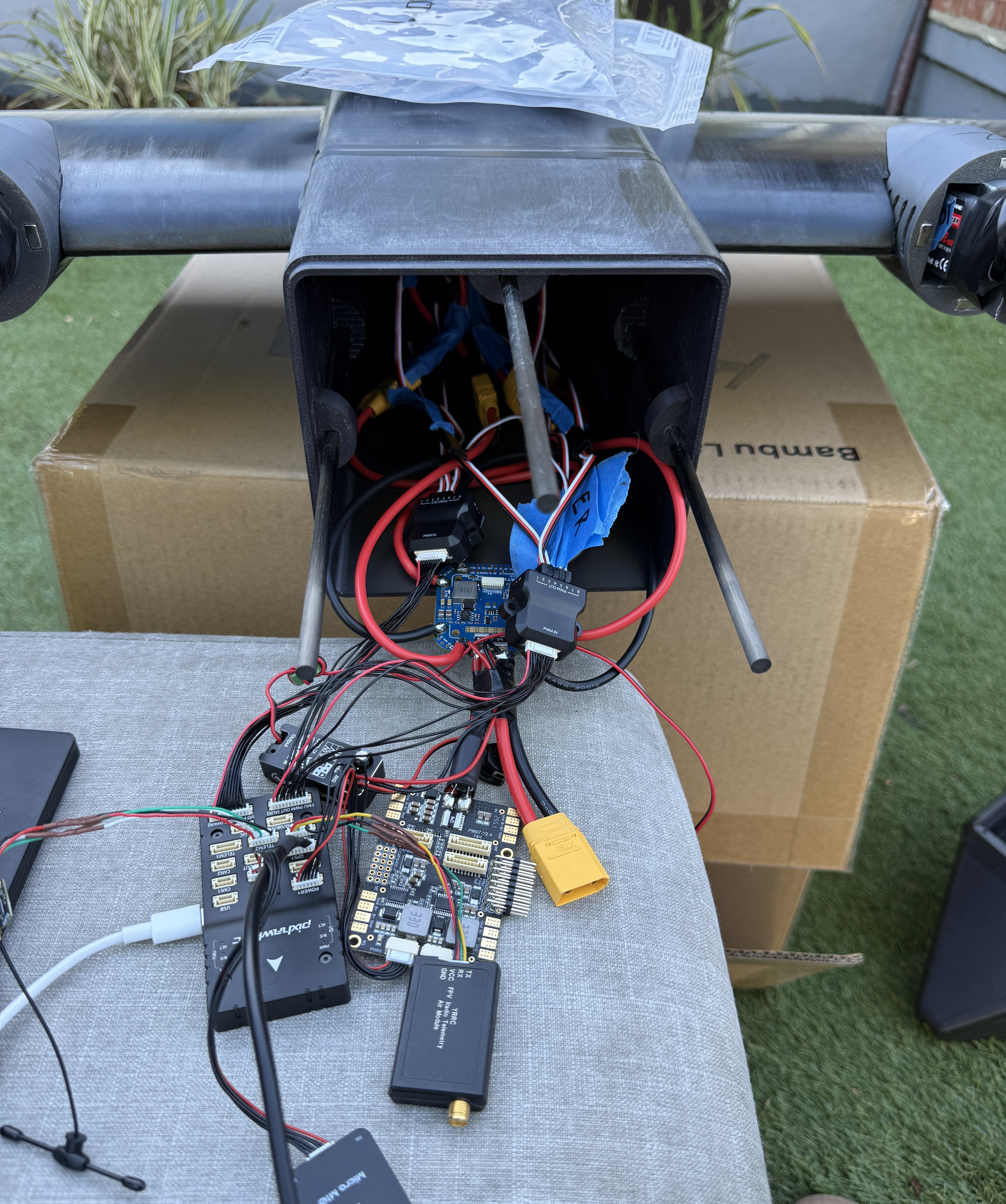 Avionics bay wired and integrated