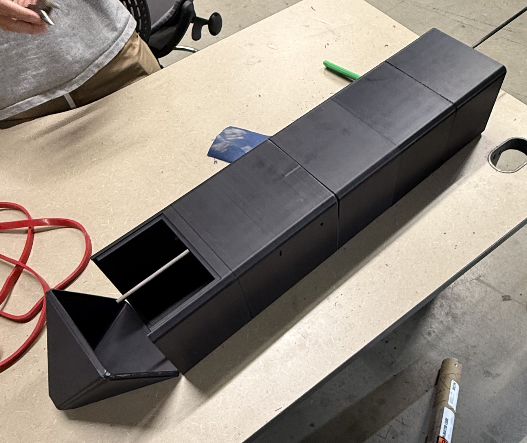 Fuselage being assembled